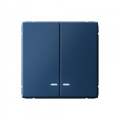 Выключатель Systeme Electric ArtGallery двухклавишный встраиваемый аквамарин с подсветкой (SE GAL001153)