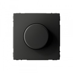 Изображение товара Диммер Systeme Electric ArtGallery поворотно-нажимной встраиваемый базальт (SE GAL001423)