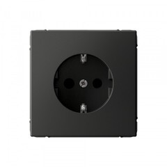 Изображение товара Розетка Systeme Electric ArtGallery встраиваемая базальт со шторками (SE GAL001445)