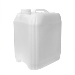Канистра для жидкостей 20 л полиэтиленовая штабелируемая белая - фото 1