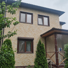 Клинкерная плитка для фасада BestPoint Retro brick Salt (32 шт.= 0,5 кв.м) бежево-коричневая 245х65х8,5 мм - фото 5