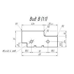 Коробка дверная 70х34х2070 мм (720 мм) финишпленка серая с петлями (2,5 шт.) - фото 2