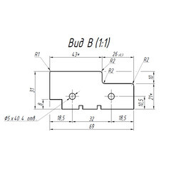 Коробка дверная 70х32х2070 мм (700 мм) финишпленка серая с петлями (2,5 шт.) - фото 2
