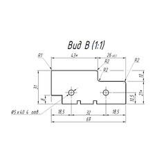 Коробка дверная 70х32х2070 мм (600 мм) финишпленка белая с петлями (2,5 шт.) - фото 2