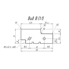 Коробка дверная 70х32х2070 мм (900 мм) финишпленка белая с петлями (2,5 шт.) - фото 2