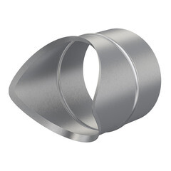 Врезка для круглых воздуховодов d125х125 мм оцинкованная - фото 1