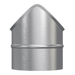 Врезка для круглых воздуховодов d125х125 мм оцинкованная - фото 4