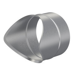 Врезка для круглых воздуховодов d160х160 мм оцинкованная - фото 6