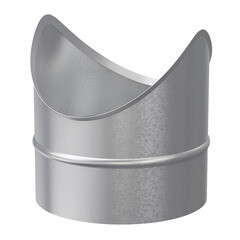 Изображение товара Врезка для круглых воздуховодов d160х160 мм оцинкованная