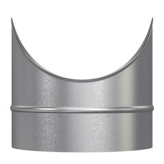 Врезка для круглых воздуховодов d200х200 мм оцинкованная - фото 7