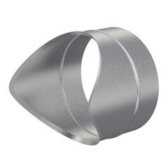 Врезка для круглых воздуховодов d200х200 мм оцинкованная - фото 2