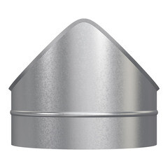 Врезка для круглых воздуховодов d250х250 мм оцинкованная - фото 1