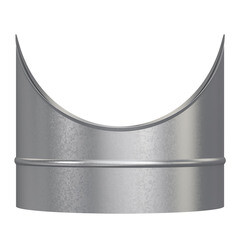 Врезка для круглых воздуховодов d250х250 мм оцинкованная - фото 2