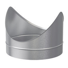 Врезка для круглых воздуховодов d315х315 мм оцинкованная - фото 2