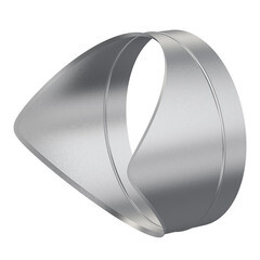 Изображение товара Врезка для круглых воздуховодов d400х400 мм оцинкованная