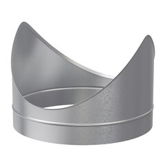 Врезка для круглых воздуховодов d400х400 мм оцинкованная - фото 7