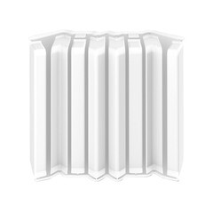 Изображение товара Накладка для прямоугольного плинтуса Идеал Дюра 80 мм белая (8 шт.)