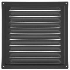 Решетка вентиляционная стальная Ore 195х195 мм черная - фото 3