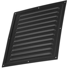 Решетка вентиляционная стальная Ore 250х250 мм черная - фото 2