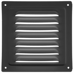 Решетка вентиляционная стальная Ore 125х125 мм черная - фото 3