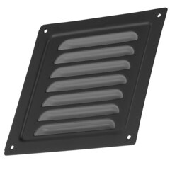 Решетка вентиляционная стальная Ore 125х125 мм черная - фото 2