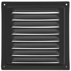 Решетка вентиляционная стальная Ore 150х150 мм черная - фото 3