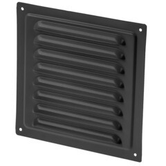Изображение товара Решетка вентиляционная стальная Ore 150х150 мм черная