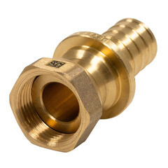 Соединитель прямой Рехау латунный 25 мм х 3/4 ВР(г) с накидной гайкой (11097131001) - фото 1