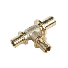 Изображение товара Тройник Рехау латунный 25 х 20 х 20 мм редукционный (11080851001)