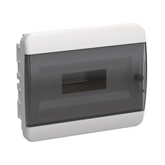 Изображение товара Щит распределительный встраиваемый IEK Tekfor ЩРВ-П-12 пластиковый IP41 240х290х102 мм 12 модулей прозрачная дверь