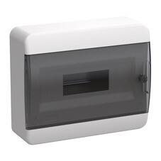 Щит распределительный навесной IEK Tekfor ЩРН-П-12 пластиковый IP41 240х290х102 мм 12 модулей прозрачная дверь (TF5-KP12-N-12-41-K01-K03)