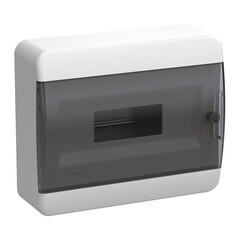 Изображение товара Щит распределительный навесной IEK Tekfor ЩРН-П-12 пластиковый IP41 240х290х102 мм 12 модулей прозрачная дверь