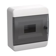 Щит распределительный навесной IEK Tekfor ЩРН-П-8 пластиковый IP41 240х218х102 мм 8 модулей прозрачная дверь (TF5-KP12-N-08-41-K01-K03)