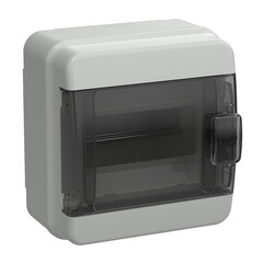 Щит распределительный навесной IEK Tekfor КМПн-6 пластиковый IP65 178х168х114 мм 6 модулей прозрачная дверь - фото 1