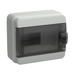 Изображение товара Щит распределительный навесной IEK Tekfor КМПн-8 пластиковый IP65 178х204х114 мм 8 модулей прозрачная дверь