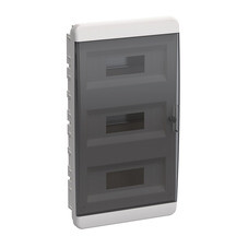 Щит распределительный встраиваемый IEK Tekfor ЩРВ-П-36 пластиковый IP41 535х290х102 мм 36 модулей прозрачная дверь (TF5-KP12-V-36-41-K01-K03)