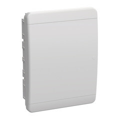 Изображение товара Щит распределительный встраиваемый IEK Tekfor ЩРВ-П-24 пластиковый IP41 385х290х102 мм 24 модуля непрозрачная дверь