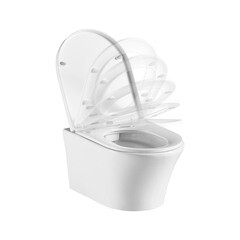 Унитаз подвесной Corsa Deco FX Rimless безободковый с сиденьем дюропласт микролифт (WHFX490SR) - фото 20