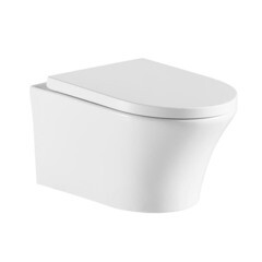 Изображение товара Унитаз подвесной Corsa Deco FX Rimless безободковый с сиденьем дюропласт микролифт (WHFX490SR)