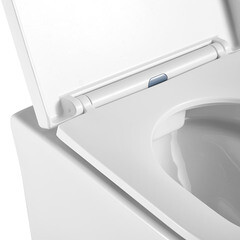 Унитаз подвесной Corsa Deco FX Rimless безободковый с сиденьем дюропласт микролифт (WHFX490SR) - фото 13