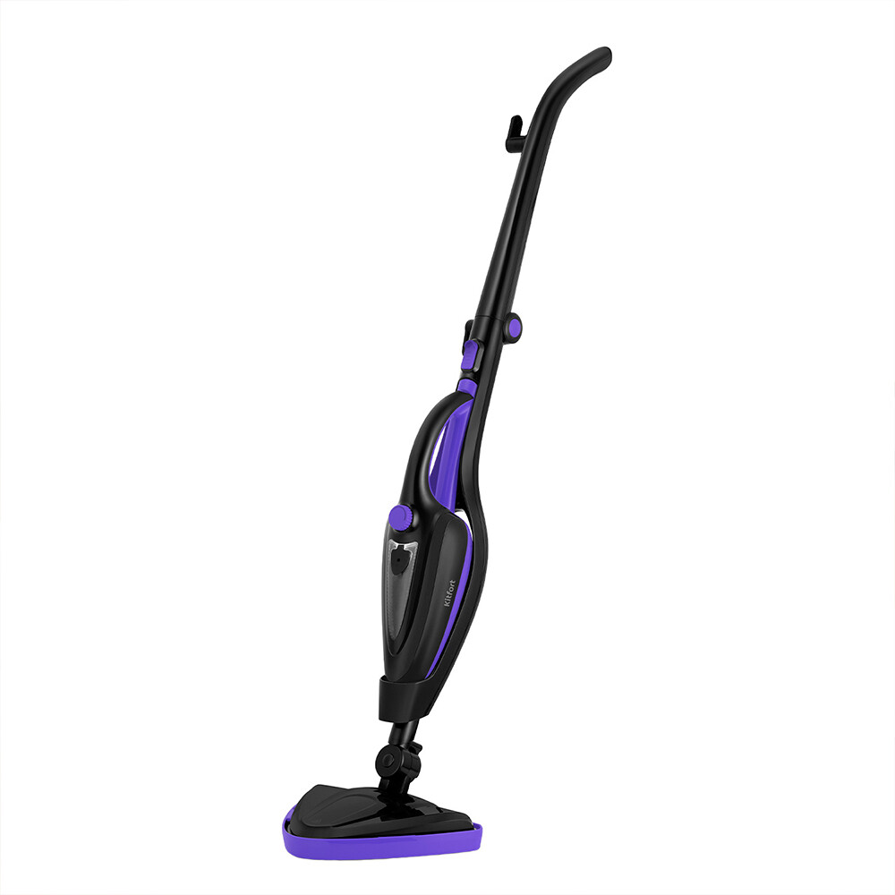 Швабра паровая Kitfort КТ-1051 черно-фиолетовая