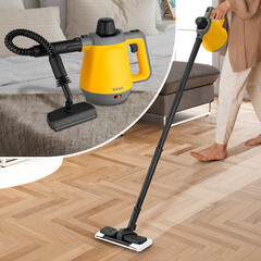 Пароочиститель Kitfort КТ-9175 желтый - фото 9