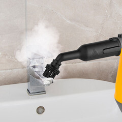 Пароочиститель Kitfort КТ-9175 желтый - фото 8