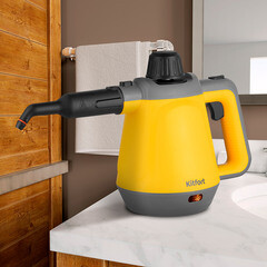 Пароочиститель Kitfort КТ-9175 желтый - фото 3