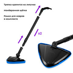 Пароочиститель Kitfort КТ-9158-3 синий - фото 8