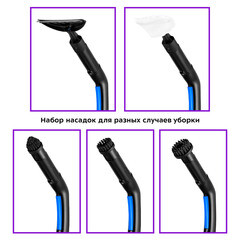 Пароочиститель Kitfort КТ-9158-3 синий - фото 2