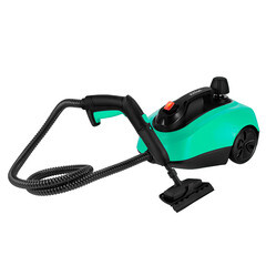 Пароочиститель Kitfort КТ-9137-2 черно-зеленый - фото 1