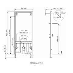 Инсталляция Berges Balance для биде (049203) - фото 2