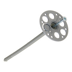 Дюбель для теплоизоляции Tech-Krep 8х160 мм металлический гвоздь с термоголовкой (200 шт.) - фото 1