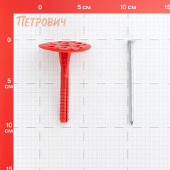 Дюбель для теплоизоляции Tech-Krep 10х90 мм металлический гвоздь (100 шт.) - фото 2
